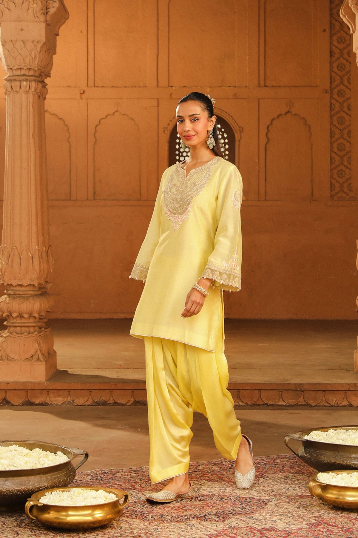 Shivani Raina In Ashira- Lemon Yellow Kurta with Salwar