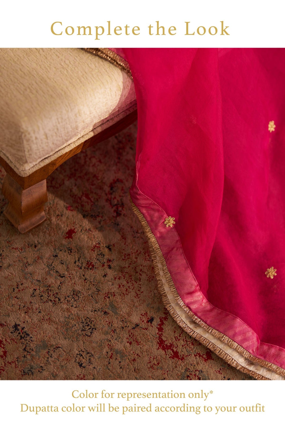 NIYAH - Rani Hotpink SHORT CHAUGA WITH SALWAR (Lxrts)