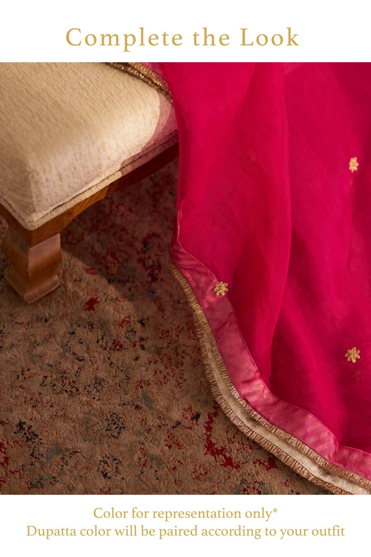 ZALIYAH - Rani Hotpink LONG CHAUGA WITH SALWAR