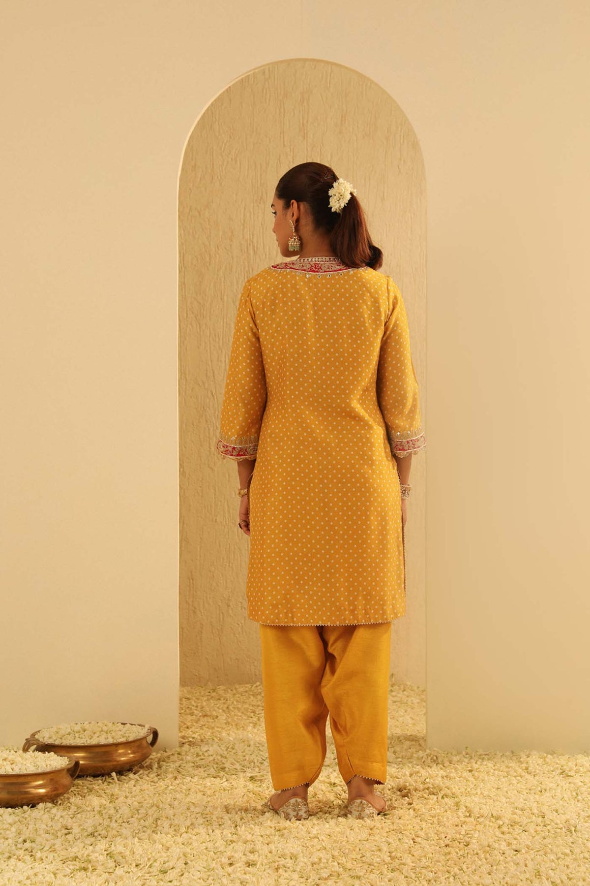Kaira - Heirloom Mustard Kurta with Salwar