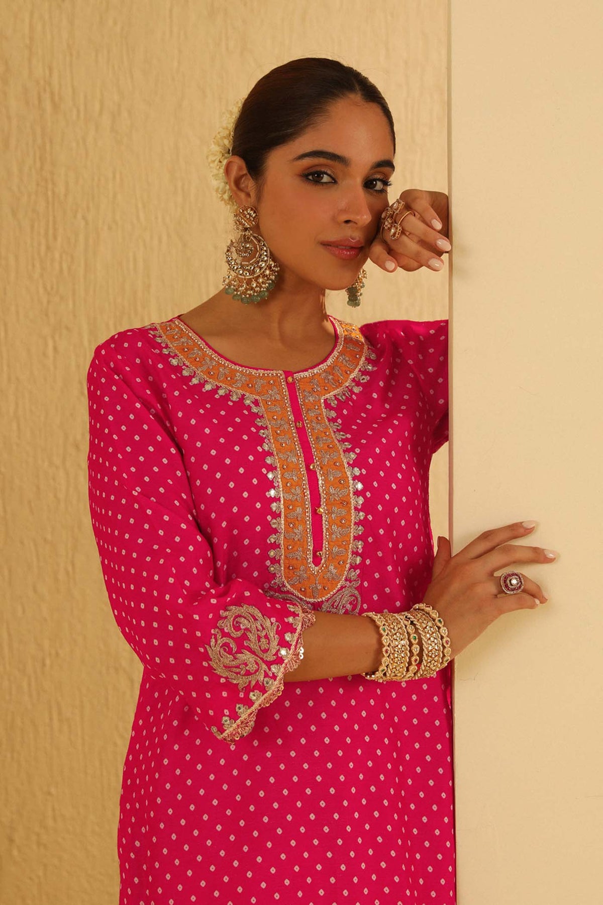 Vipra Mehta In Noora - Rani Hotpink Short Kurta with Salwar