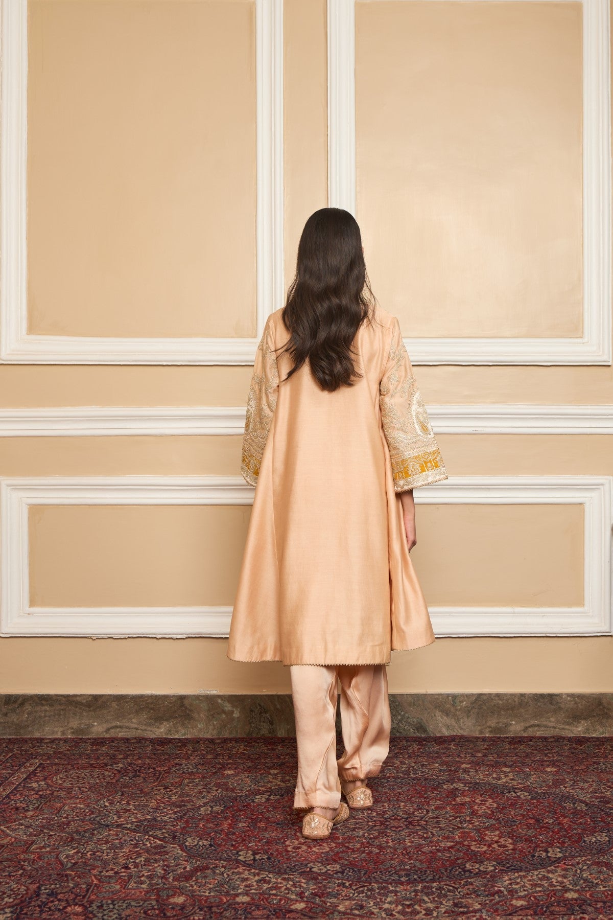 MOHSINA - ROSE PINK SHORT KALIDAAR CHOGA WITH SALWAR (LXRTS)