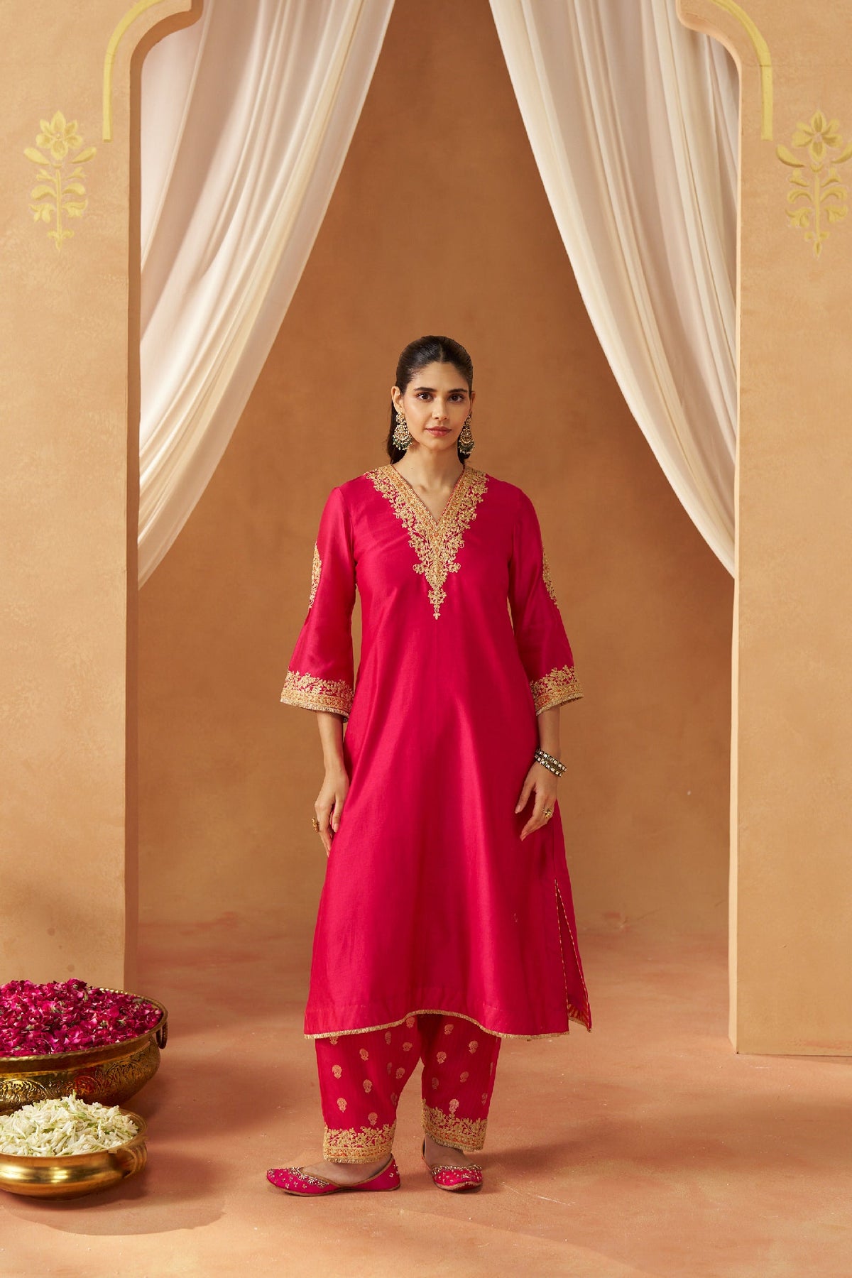 Liana Hotpink Chauga with Salwar (LXRTS)