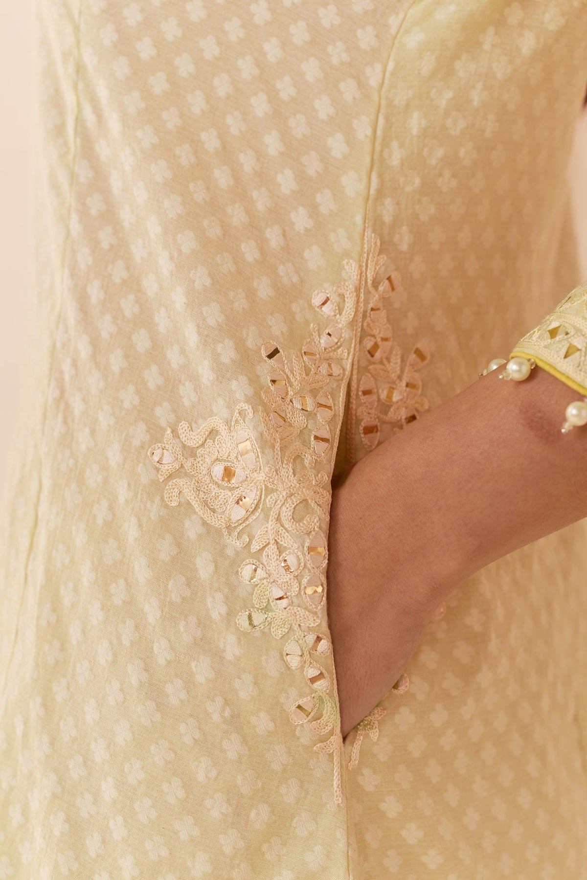 Reem - Mint Green Short Choga With Dogri Salwar