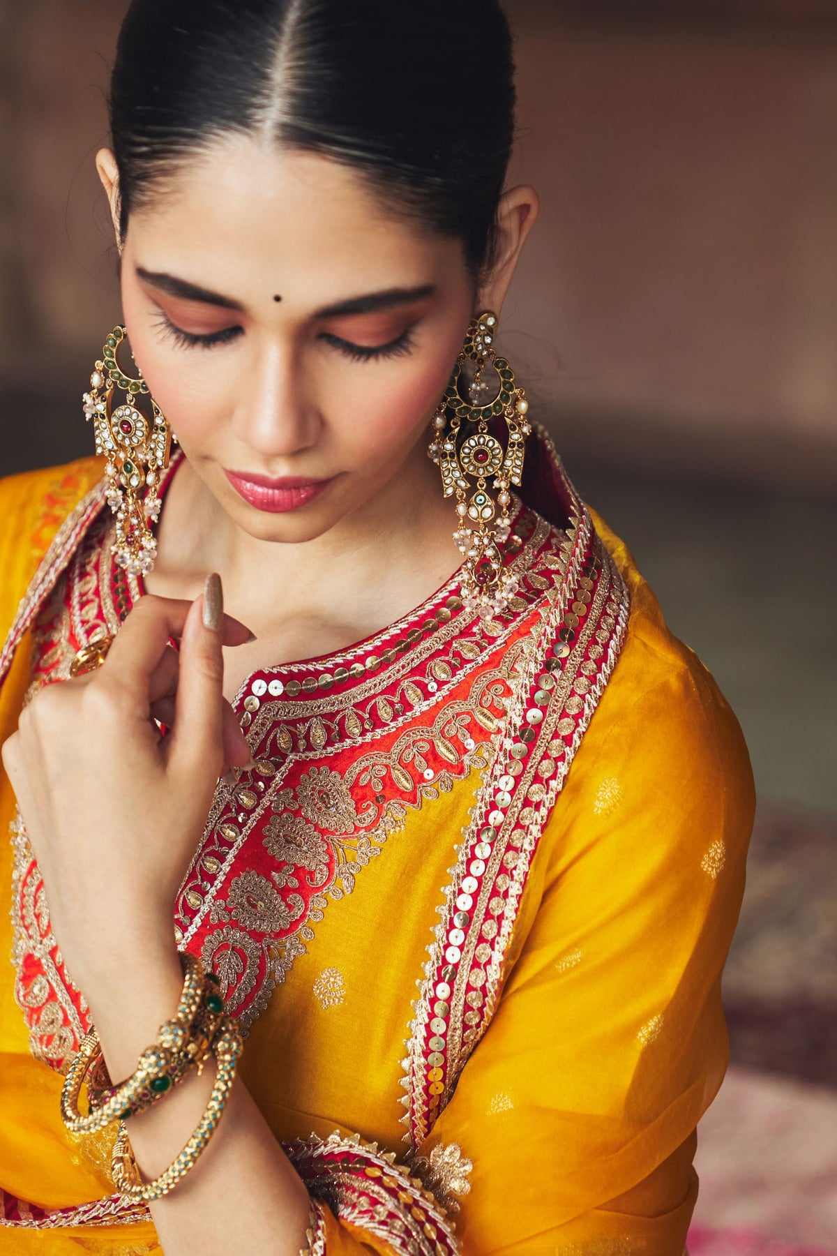 HAFSA - Heirloom Mustard CHAUGA WITH SALWAR