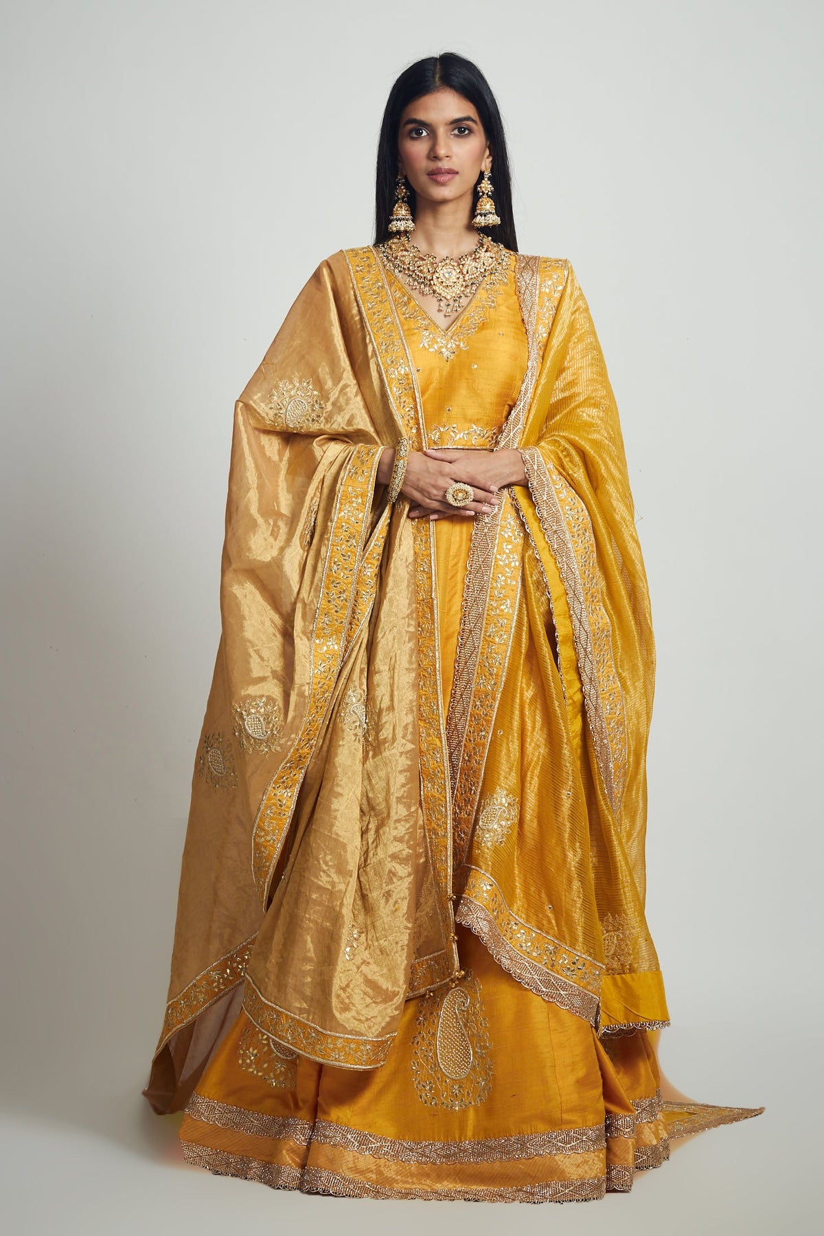 Ruhina- Pure tissue embroidered odhni