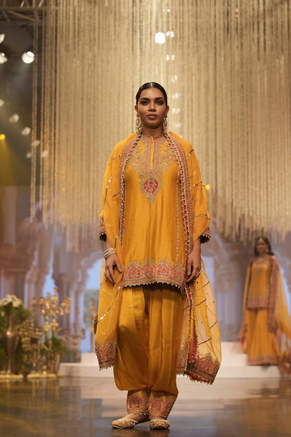 Mirha - Heirloom Mustard Short Straight Kurta with Salwar