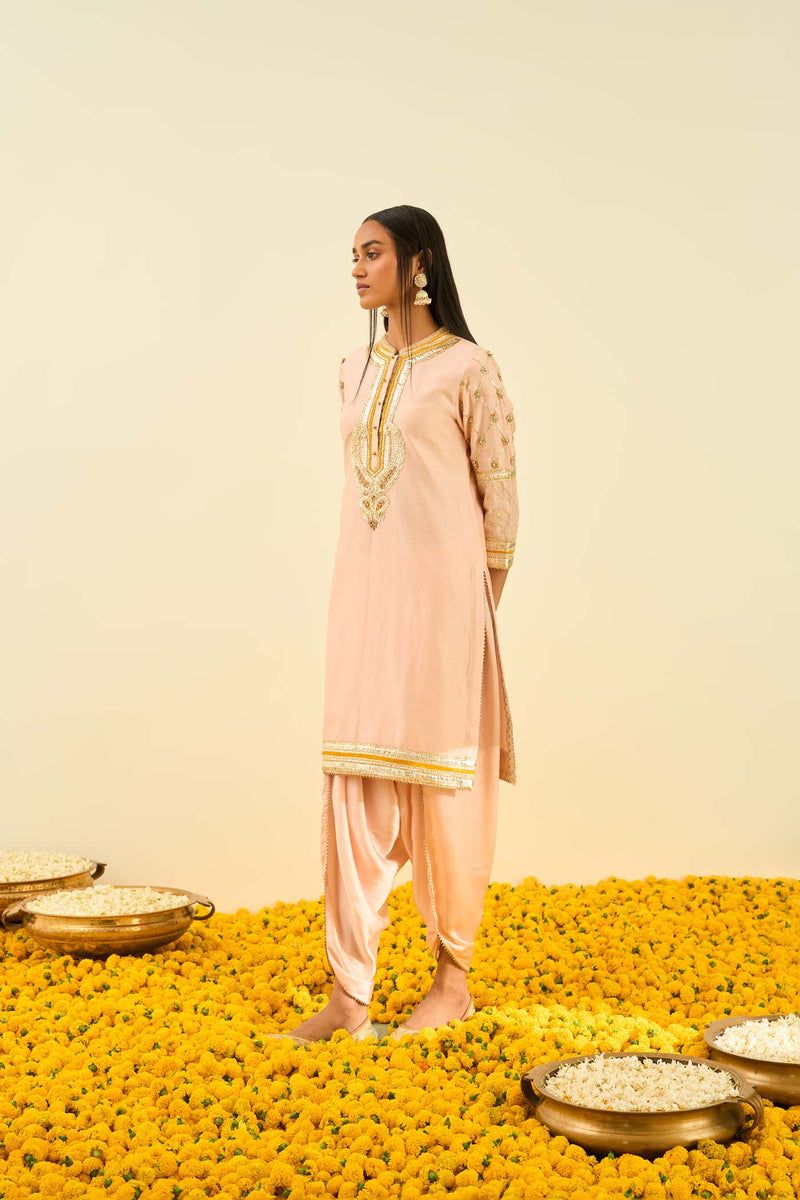 Aminah Rosepink Kurta with dhoti (Lxrts)