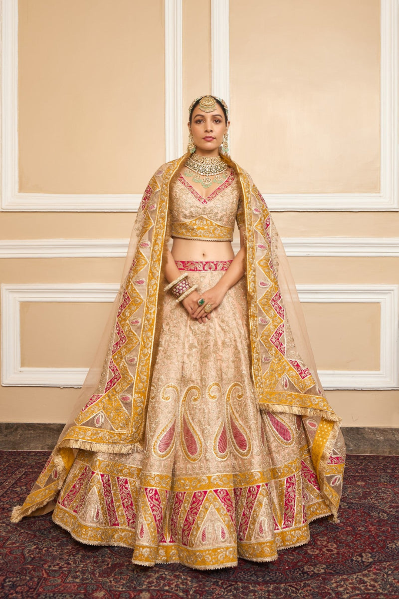 MAHJABEEN - ROSEPINK LEHENGA SET
