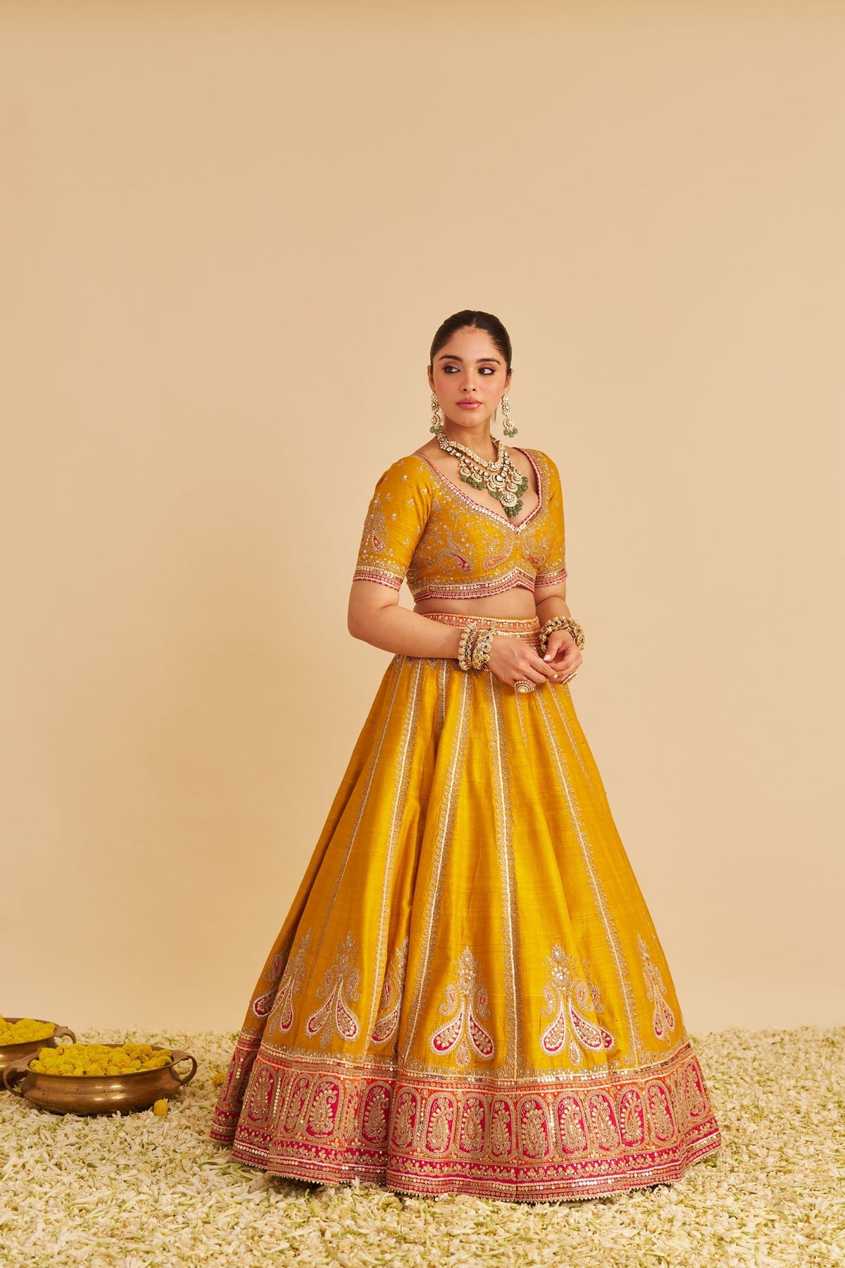 AMARA - MUSTARD LEHENGA (Lxrts)