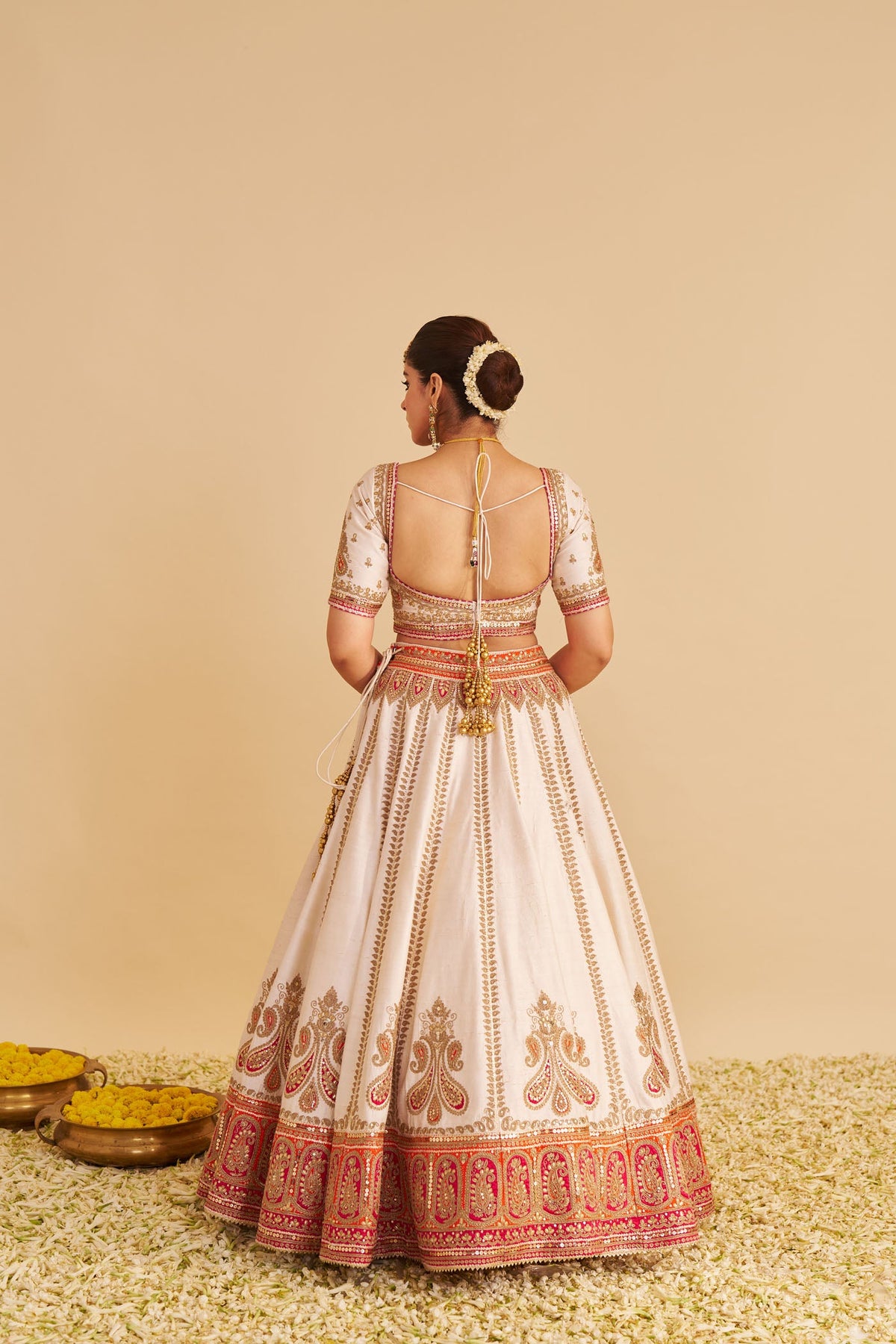 Nabha Natesh In AMARA - Daisy Ivory LEHENGA