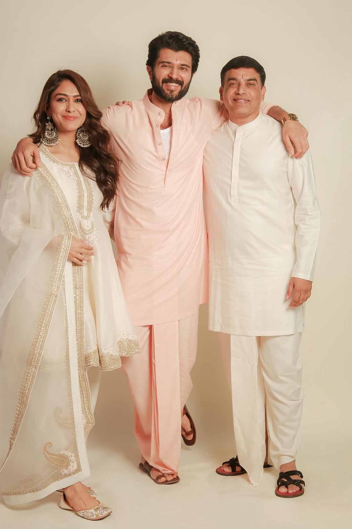 Faria - Daisy Ivory Short Anarkali with Chooridaar and Dupatta
