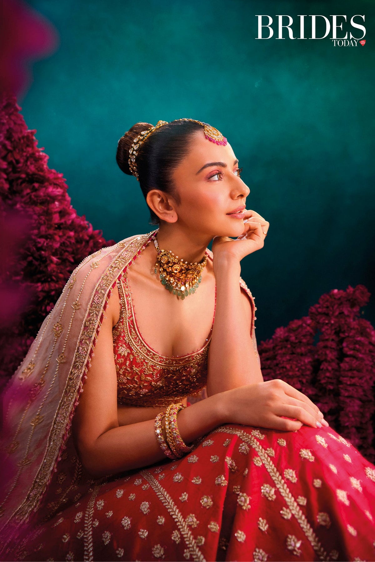 Rakul Preet Singh In Noorbano - Rani Hot Pink Lehenga Set with Blouse & Dupatta