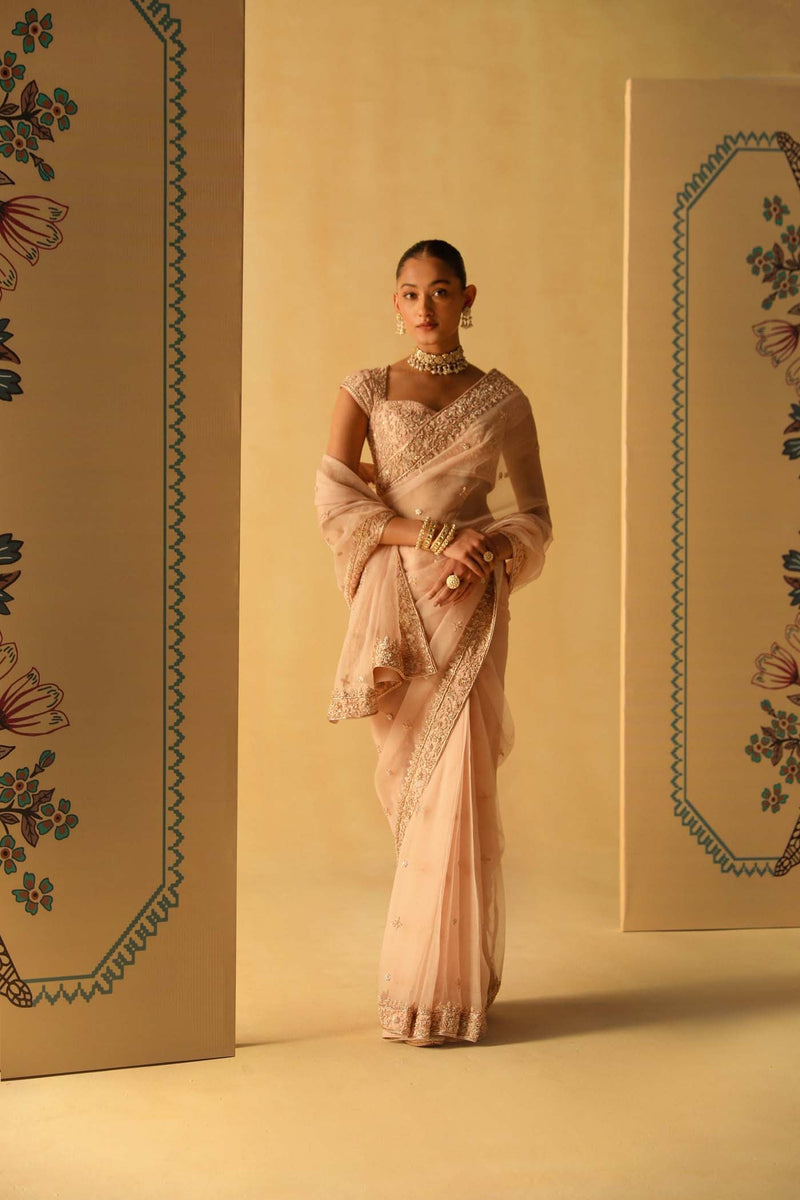 Maliha - Rosepink Saree Set
