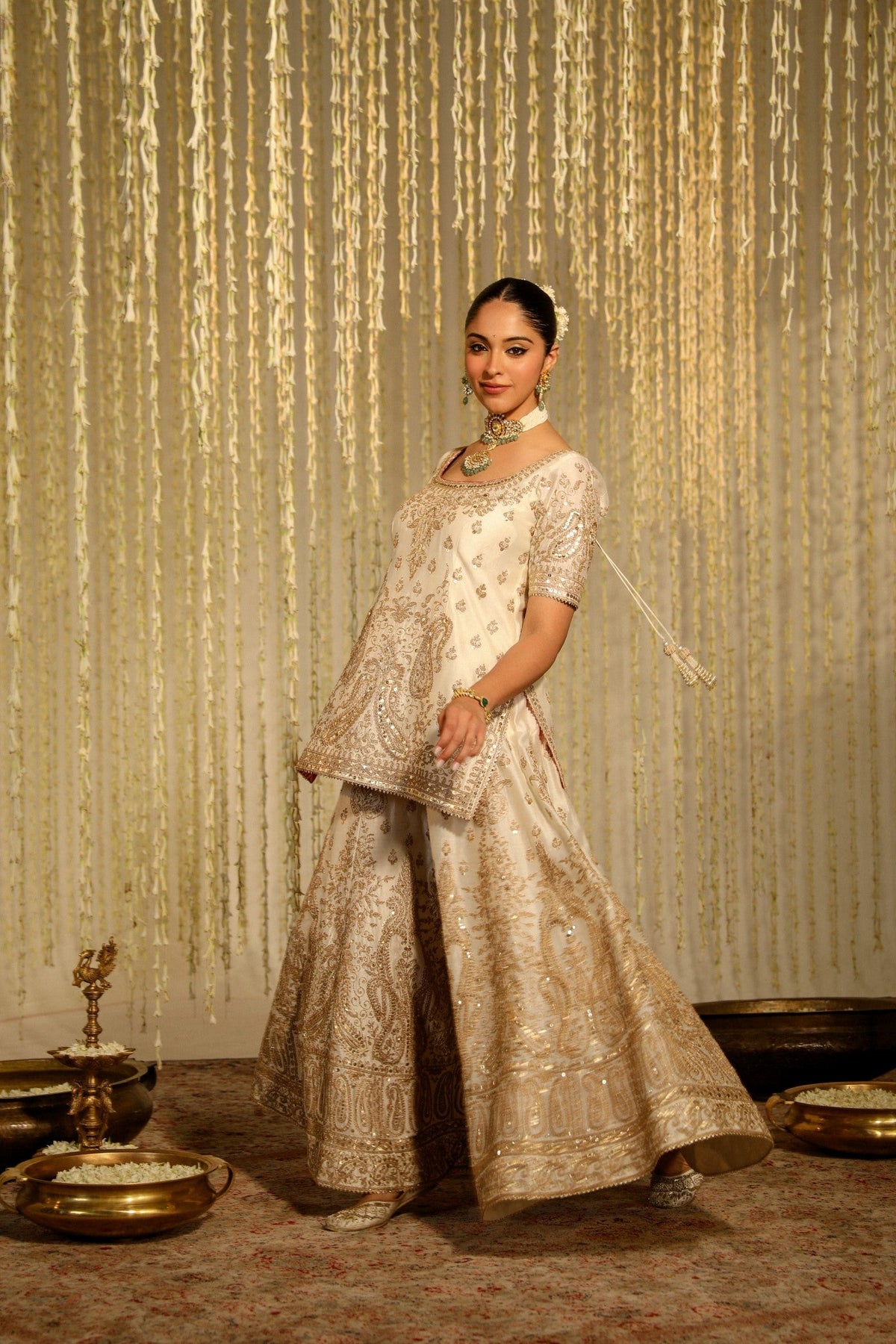 MAZNEEN - DAISY IVORY SHARARA