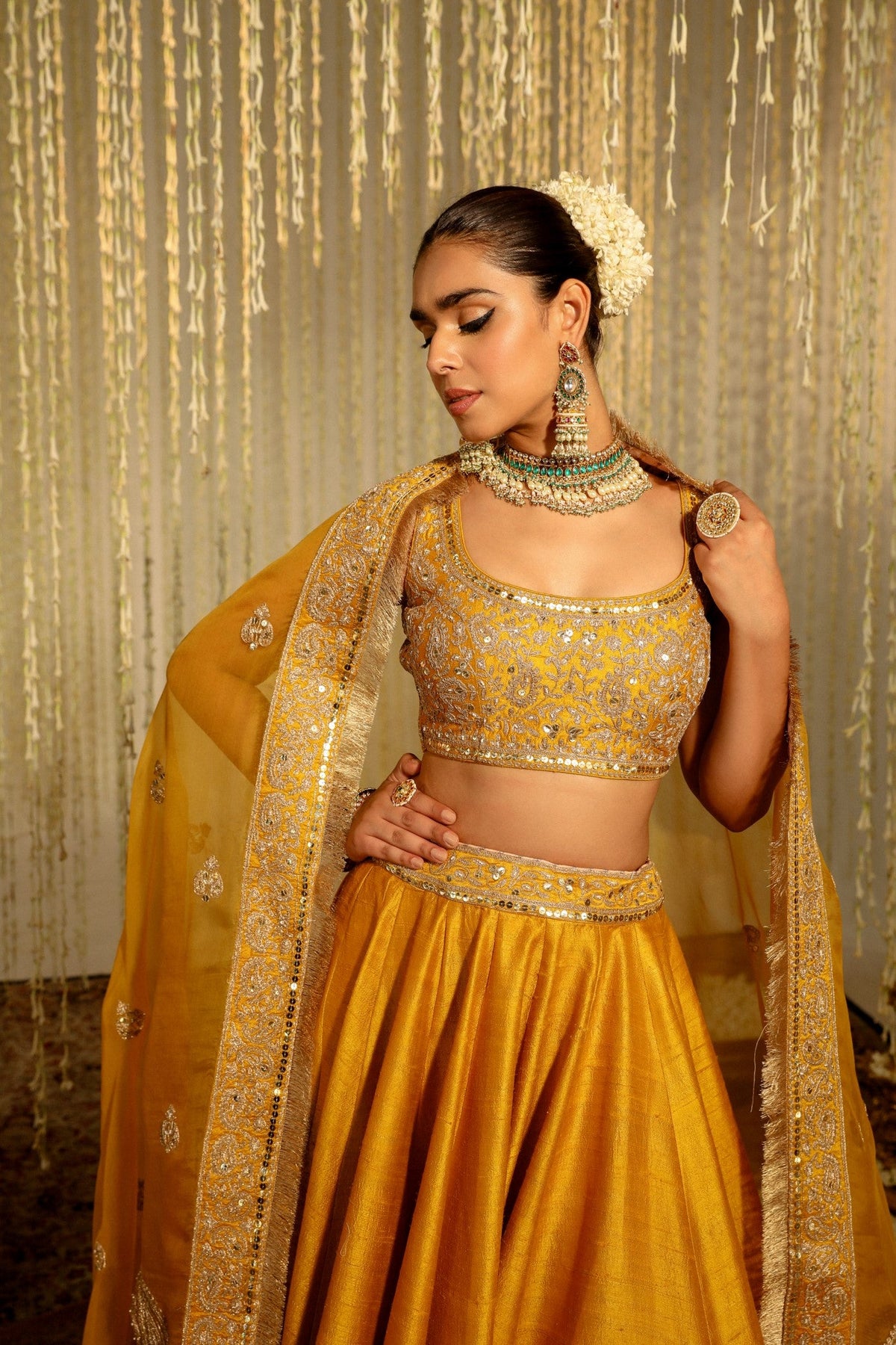 Jannat Khan in AMNA - Glaze Mustard