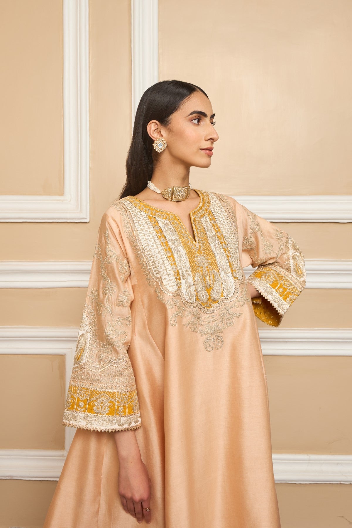 Payal Sen In MOHSINA - ROSE PINK SHORT KALIDAAR CHOGA WITH SALWAR