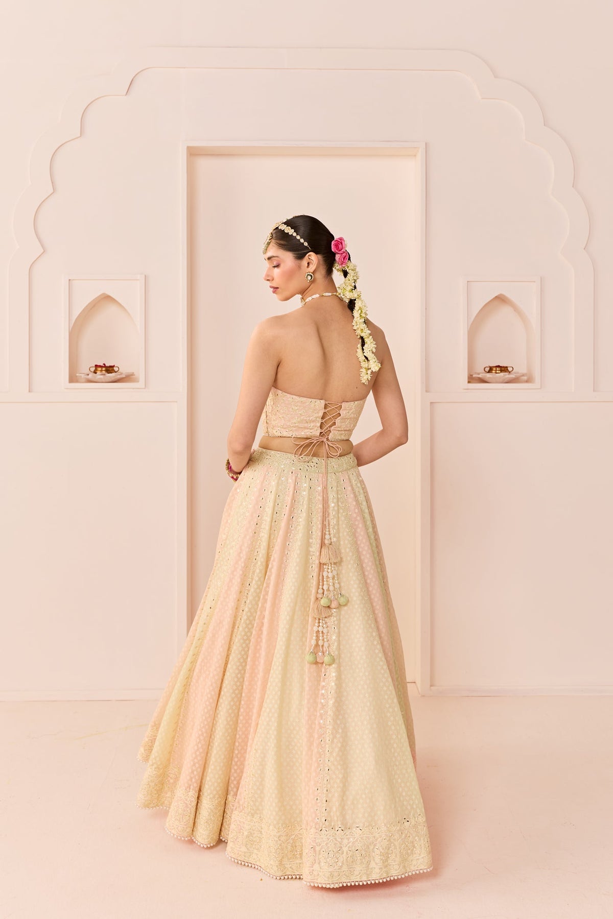 Umaiza - Carnation Pink  Lehenga With Blouse And Dupatta (LXRTS)