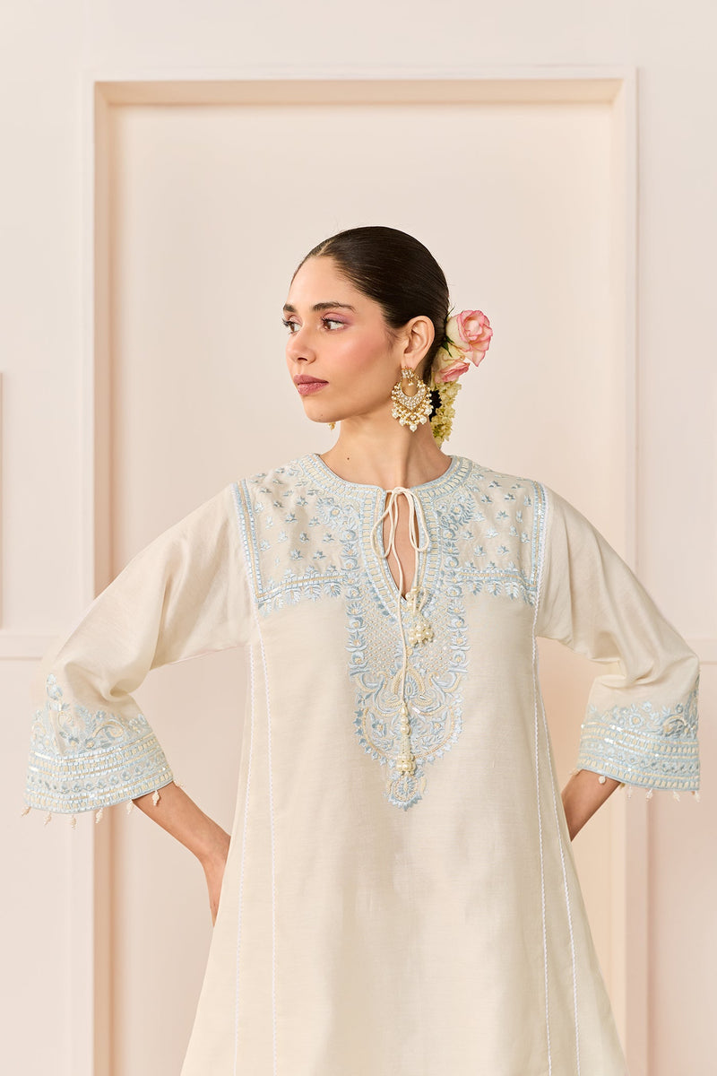 ARSHIYA - DAISY IVORY WITH BLUE CHOGA WITH SALWAR