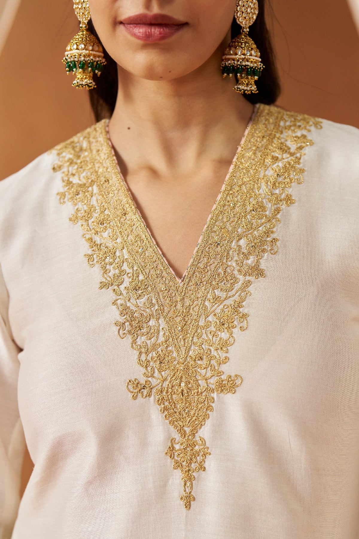 Liana Daisy Ivory Chauga with Salwar (LXRTS)