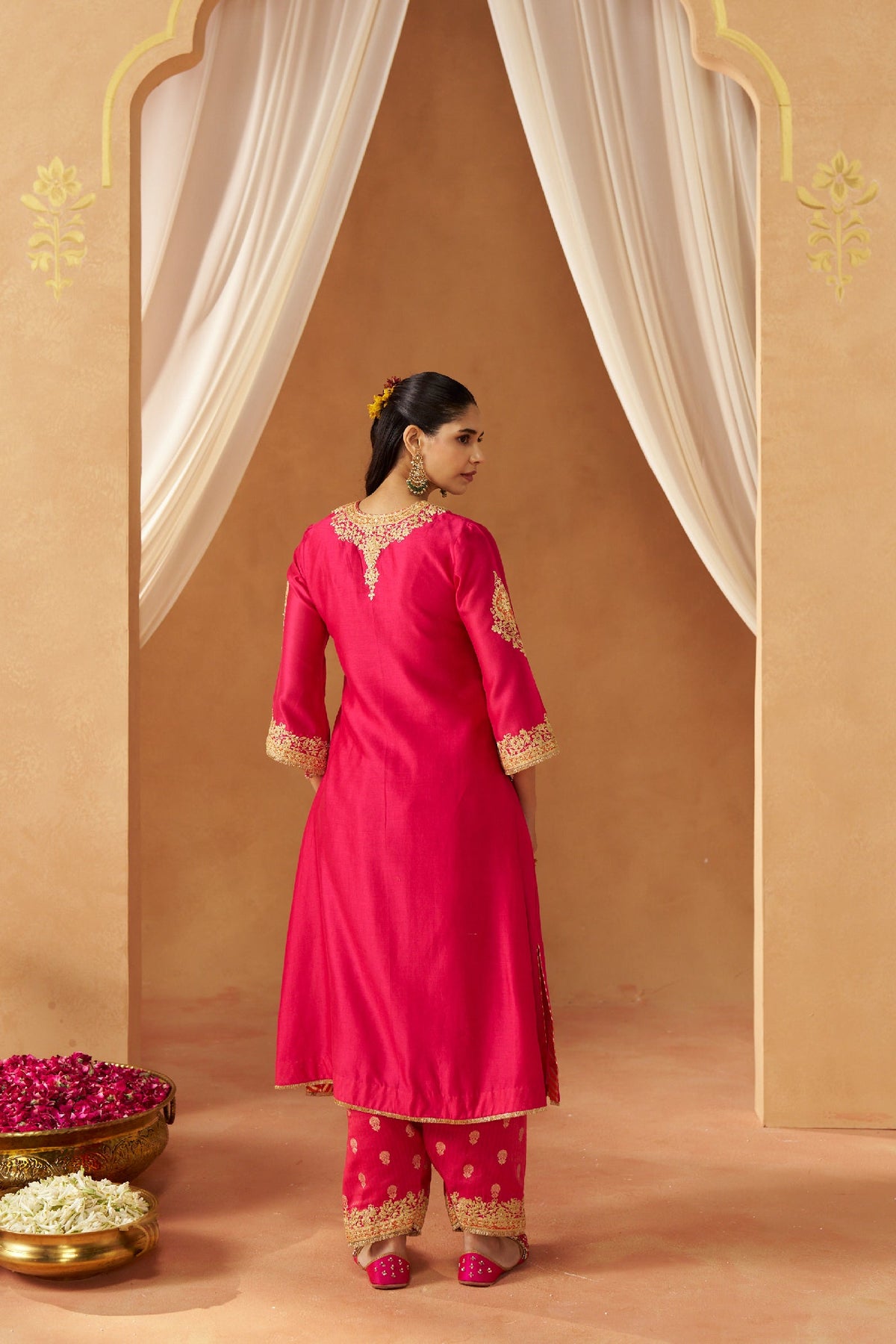 Liana Hotpink Chauga with Salwar (LXRTS)