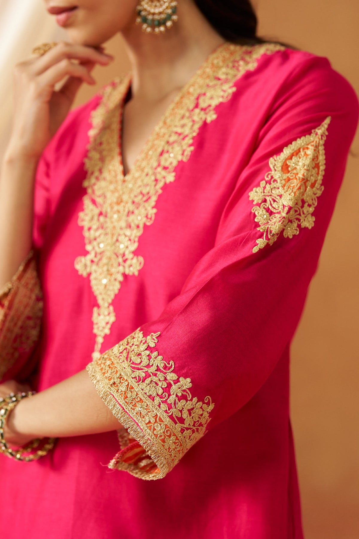 Liana Hotpink Chauga with Salwar (LXRTS)