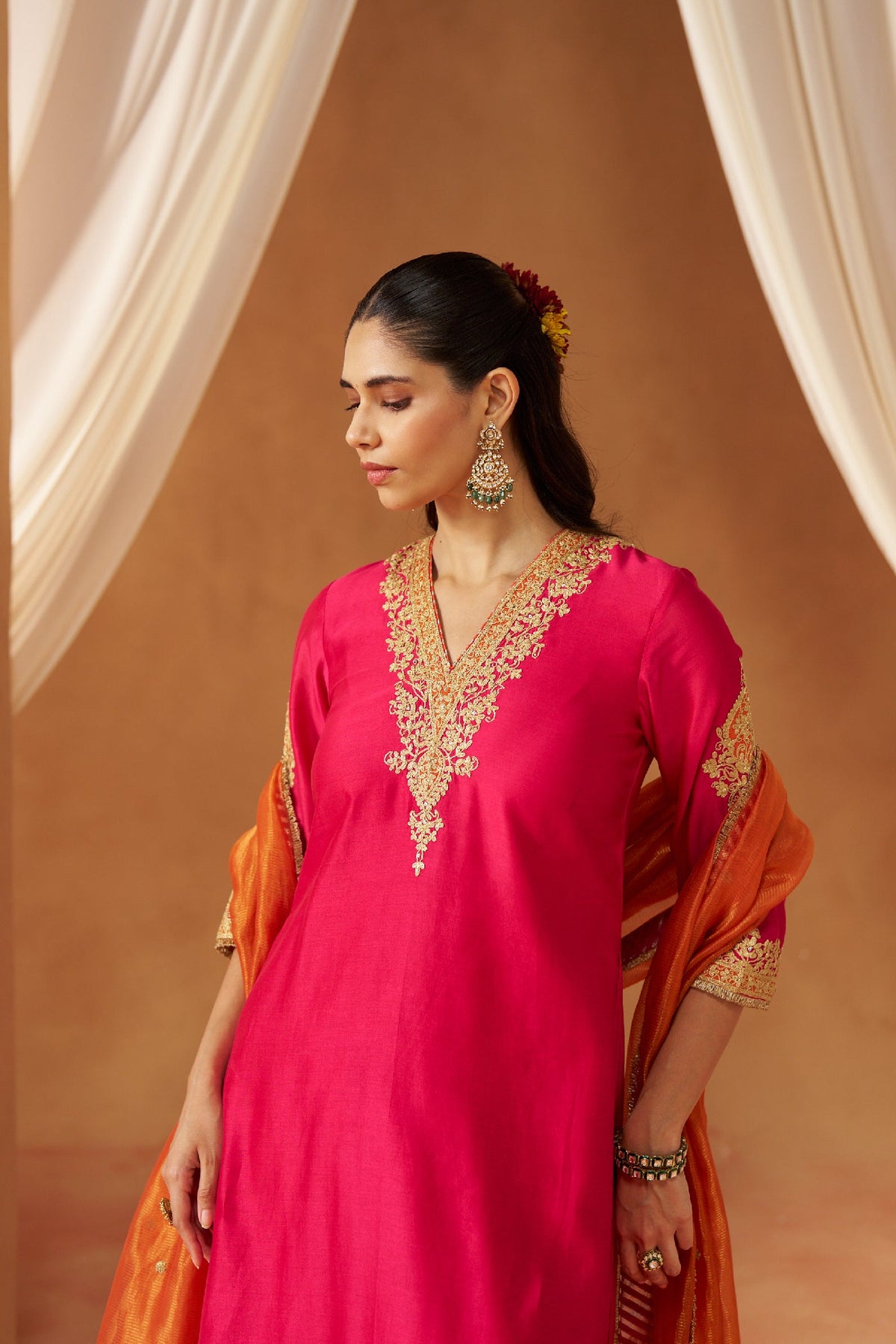 Liana Hotpink Chauga with Salwar (LXRTS)