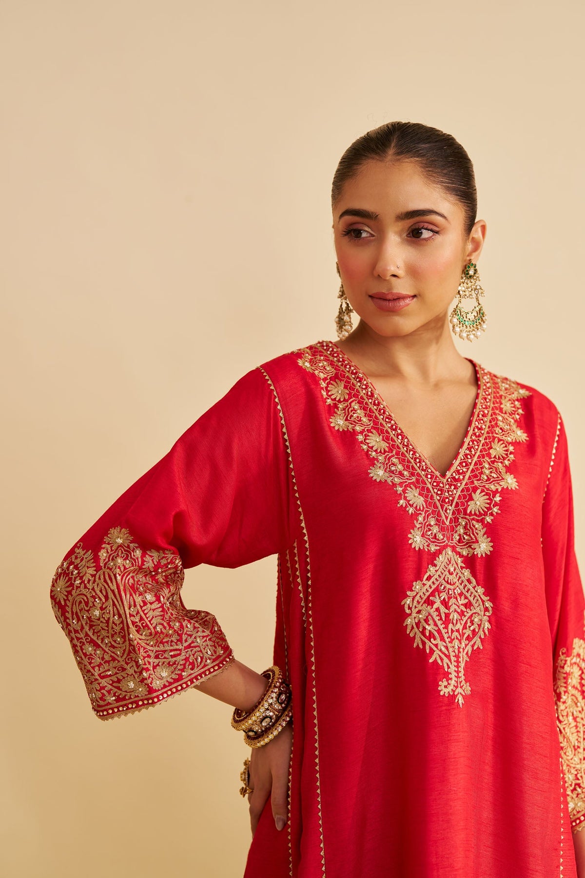 Kareena Kapoor In NIYAH - RED SHORT CHAUGA WITH SALWAR