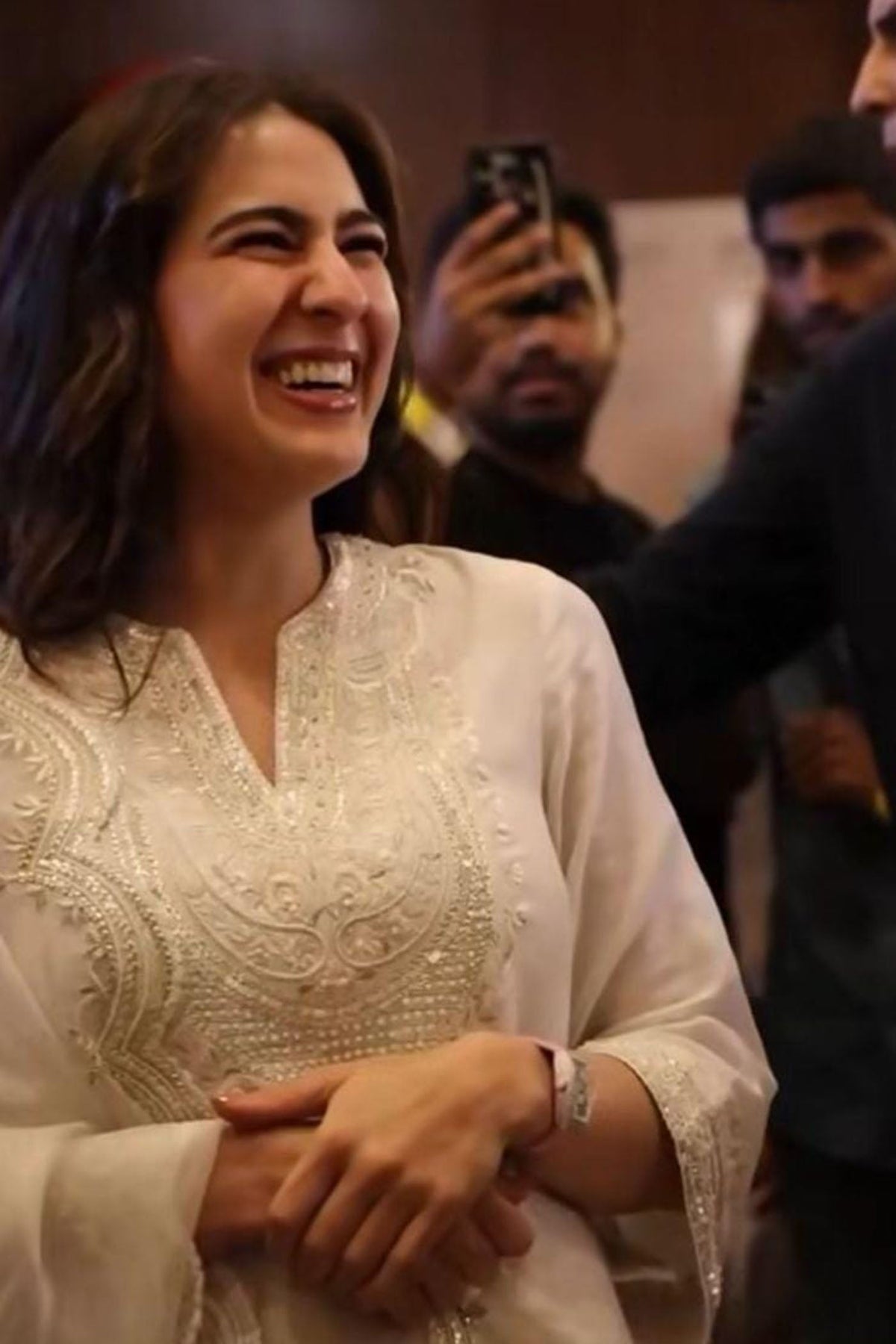 Sara Ali Khan in Sara - Daisy Ivory Short Kurta With  Salwar
