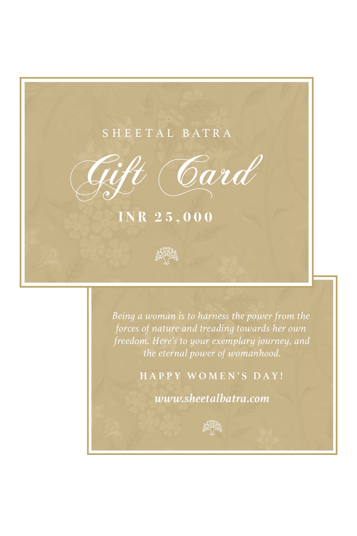 Sheetal Batra Rs 25000 Gift Card